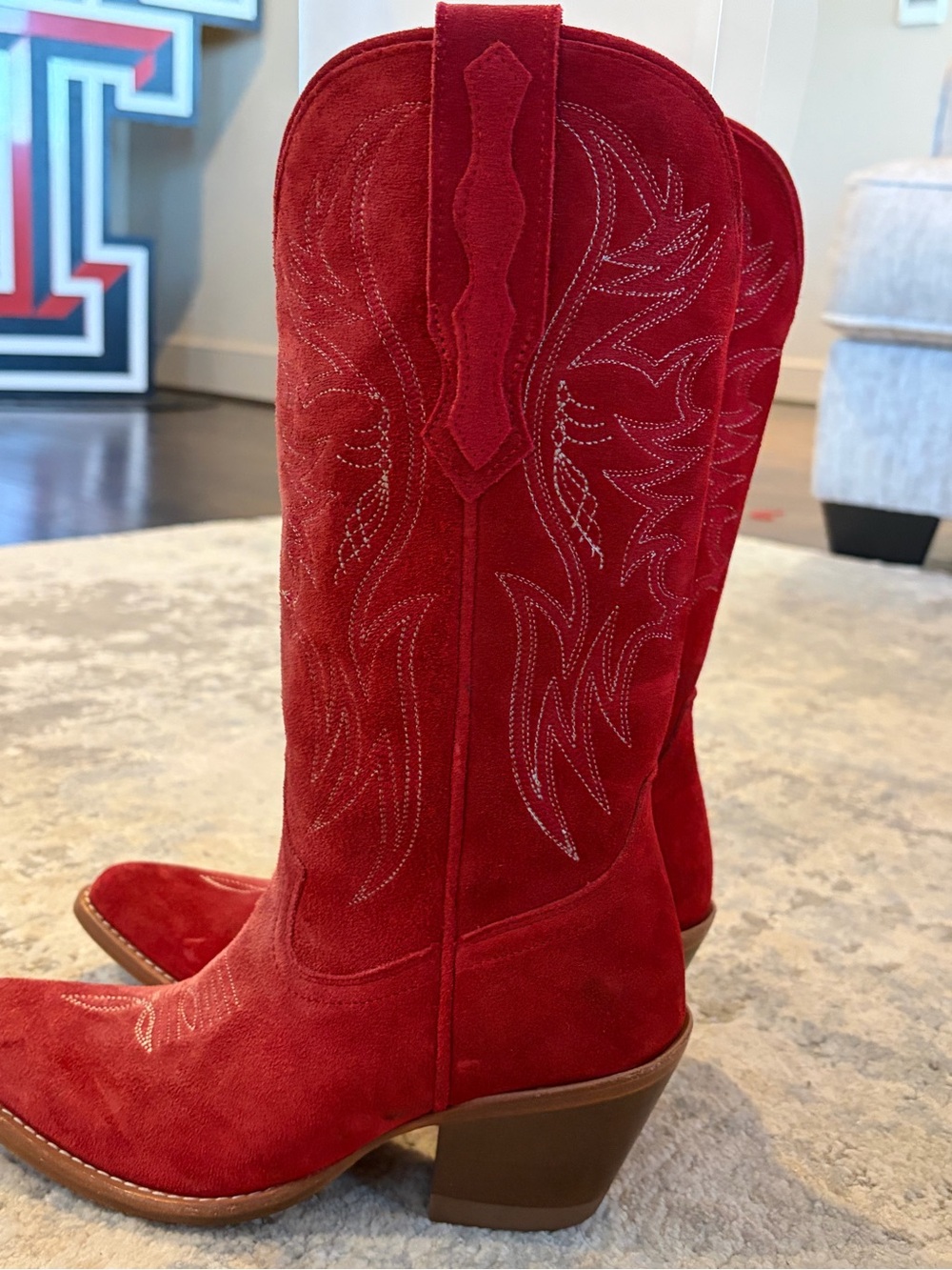 Idyllwind Red fueled by Miranda Lambert Suede Western Heeled Boots - Picture 6 of 8